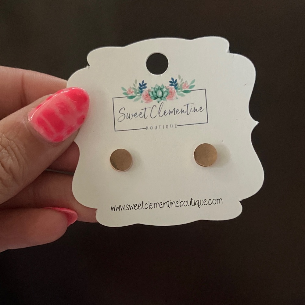 Gold Dot Stud Earrings - Classic Gold